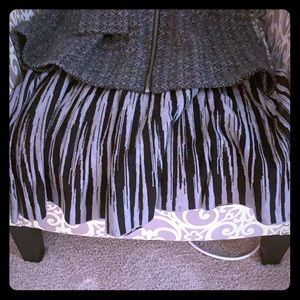 Knee length wool skirt